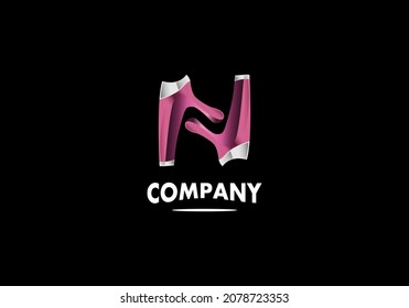 Logo Element Symbol Letter N Futuristic Vector Illustration Template Good For Any Industry