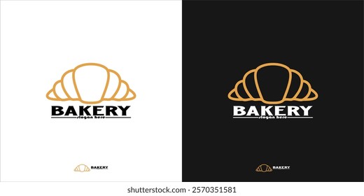 logo with elements of brown bread, written bakery