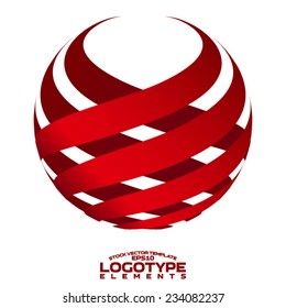 Logo elements - design template - corporate logo isolated on white background. easy to use
