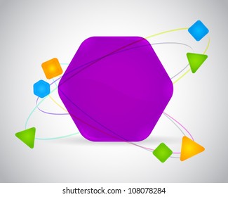 logo elements isolated on a gray-white background