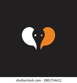 logo elephan icon templet vector