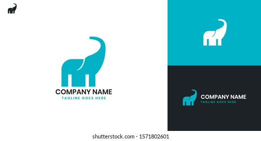 Logo Elephant - All elements on this template are editable with vector software.