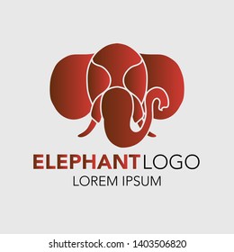 the logo of the elephant head concept, with a simple elephant head visual

