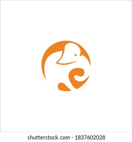 logo elephant icon templet vector