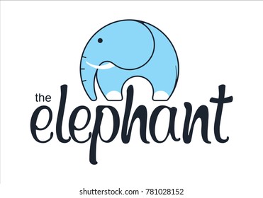 logo elephant and trunk