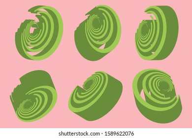 The logo is an elliptical curve, with depth resulting from many sleek dimensional dimensions.