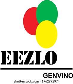 Logo elso genvindo tri colour vector