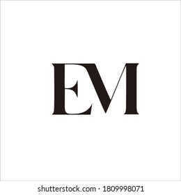 
LOGO "EM" LETTERS FOR THE NAME AND BRAND IDENTITY OF THE COMPANY