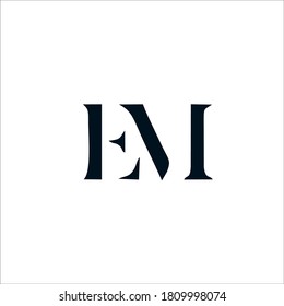 
LOGO "EM" LETTERS FOR THE NAME AND BRAND IDENTITY OF THE COMPANY