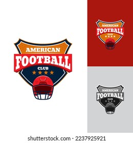 Logo Emblem American Football Helmet With Brave Style with Curve Font Red for Sport Team Esport Club Brand Product T-Shirt Hat