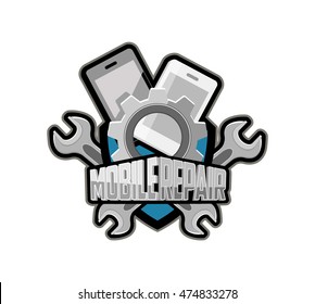 Mobile Repair Logo Images Stock Photos Vectors Shutterstock