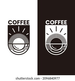 Logo emblem for coffee or cafe business