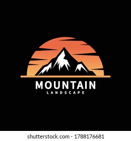 Logo & emblem graphic image using mountains