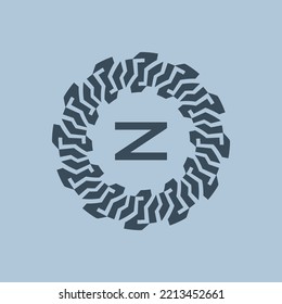 logo emblem initials letter A. modern and technological emblems are suitable for companies in the digital era. alphabet decorative emblem