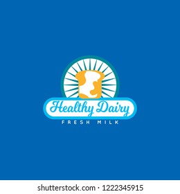 Logo Emblem Label Packaging Healthy Splash Cream Milk Liquid Yogurt
