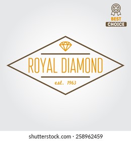 Logo, emblem, label, print, sticker or logotype elements for jewelry 