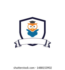 logo emblem school academy vector