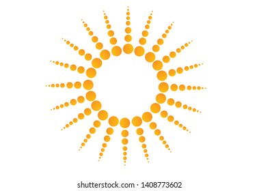 Logo emblem or sun design for use in various projects