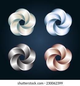 Logo Or Emblem Template. Abstract Swirl. Vector Icon.
