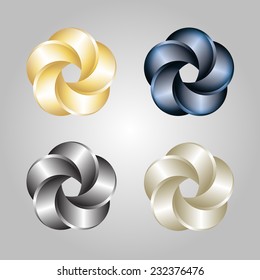 Logo Or Emblem Template. Abstract Swirl. Vector Icon.