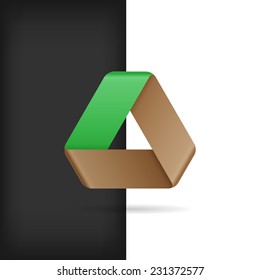 Logo Or Emblem Template. Infinite Mobius Strip. Eco Friendly Concept. Vector Icon.