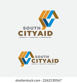 Logo is emerging  for robotic education, technology world, digital sign and signal branding and also for promo business counseling priority.