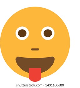 Logo Emoji Jocking on White Background 