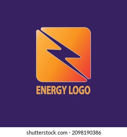 logo energy is suitable for power saving applications or electricity company logos