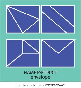 ilustración vectorial de sobre de logotipo para empresas