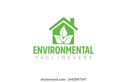 a logo for environmental environmental environment with a green plant on the top.