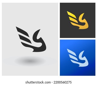 Logo ES modern design for company logo idea