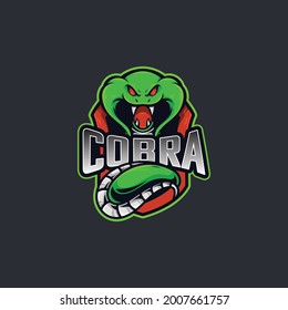 Logo e-sport cobra design template