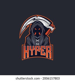 Logo e-sport illustration hyper  killer 