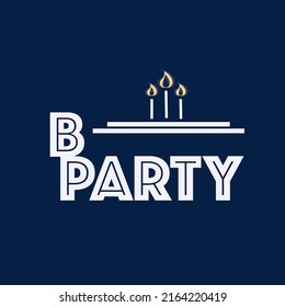 Logo Event Agency Called Bparty Name Stock Vector (Royalty Free ...