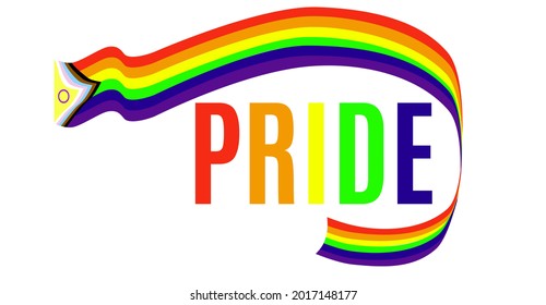 logo for an event of love and pride. flat style image vector