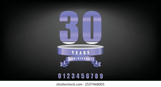 logo for every decade with template for anniversary - Powered by Shutterstock - Get 15% off with code: PIKWIZARD15