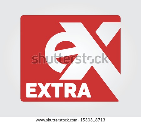 Logo EX RED, Logo Latter X - VECTOR
