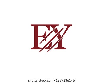 the logo of the EY letter with the style of scratching the incision