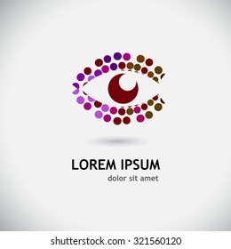 Logo Eye Circles. Vector