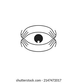 Logo Eye Outline Unique Stock Vector (Royalty Free) 2147472017 ...