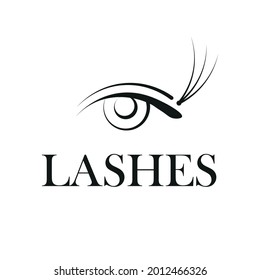 
logo for the eyelash extension master. lashmaker logo. beauty, beauty salon. simple logo. icon. eyelashes. vector. line. lashes