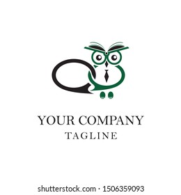 logo eyes owl vector design icon