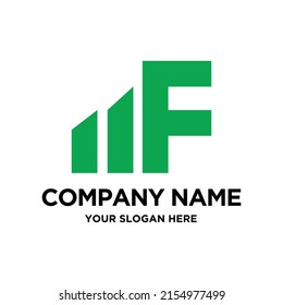 Diseño sencillo del logotipo F