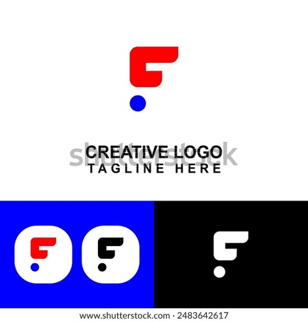 Logo with F concept, simple and easy to remember. logo for business brand