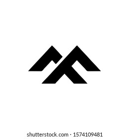 logo F simple vector modern creative