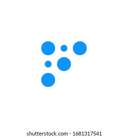 logo f tech design vector modern graphic