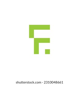 logo F vector technology illustration icon