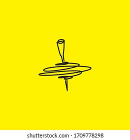 Logo face, in one line, Yule