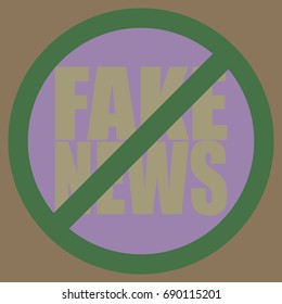 Logo fake news. Global problems of humanity.