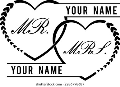 logo for the family, monogram family, wedding family